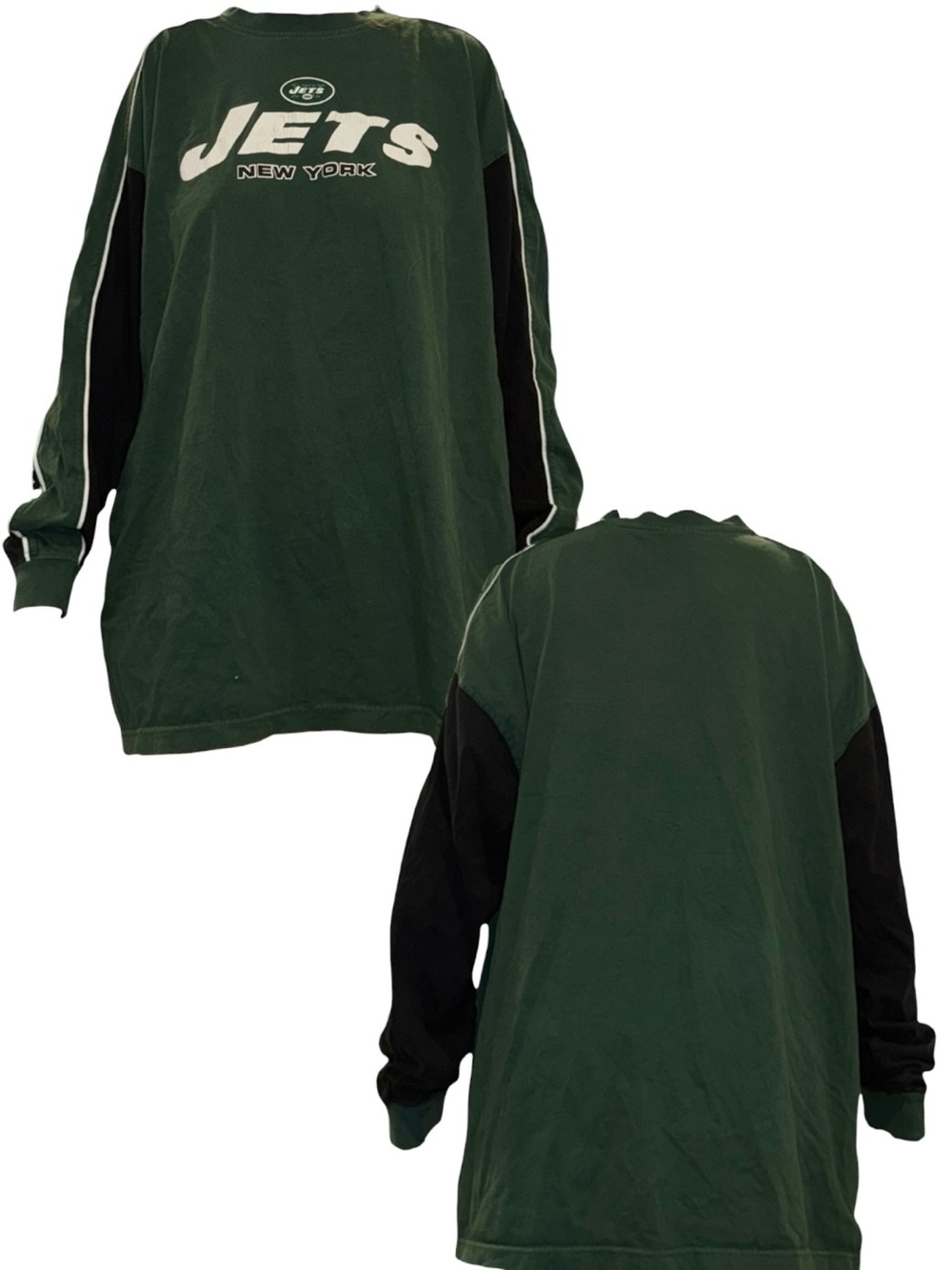 NFL New York Jets Long Sleeve Tee Green and Black